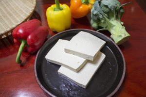 sliced tofu